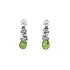 Goldohrringe mit Peridot und Diamanten