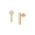 Gold-Ohrringe Chopard Eiswürfel Pure 837702-5001