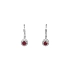 Rubin-Ohrringe mit Diamanten aus massivem Gold