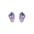 Goldohrringe mit Amethysten und Diamanten