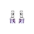 Goldohrringe mit Amethysten und Diamanten