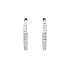 Runde Goldohrringe mit Diamanten