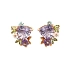 Gold-Ohrringe Halbedelsteine und Diamanten