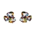 Gold-Ohrringe Halbedelsteine und Diamanten