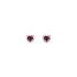 Goldohrringe mit Rubin und Diamanten
