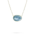 Gold-Halskette mit Aquamarin Marco Bicego Lunaria