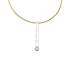 Gold-Halskette mit Diamant