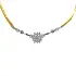 Gold-Halskette mit Diamanten