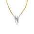 Gold-Halskette mit Diamanten