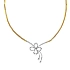 Gold-Halskette mit Diamanten