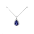 Diamant-Halskette mit Tansanit