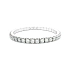 Luxuriöses Tennisarmband mit Diamanten in Weißgold verziert