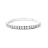 Luxuriöses Tennisarmband mit Baguette-Diamanten aus Weißgold
