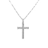 Gold-Anhänger Kreuz mit Diamanten
