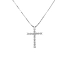 Gold-Anhänger Kreuz mit Diamanten