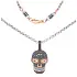 Gold-Anhänger Totenkopf Zancan Black Magic EC882RB60