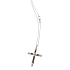 Gold-Anhänger Kreuz Zancan Black Magic Soft-2 EC413BR