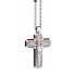 Goldanhänger Kreuz Zancan Black Magic Chic EC809BR