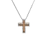 Gold-Anhänger Kreuz mit Diamanten