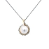 Gold-Anhänger mit Perle und Diamanten