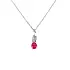 Gold-Anhänger mit Rubin und Diamanten