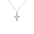 Gold-Anhänger Kreuz mit Diamanten