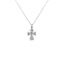 Gold-Anhänger Kreuz mit Diamanten
