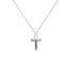 Gold-Anhänger Kreuz mit Diamant