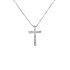 Gold-Anhänger Kreuz mit Diamanten