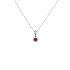 Rubin-Anhänger mit Diamanten aus Weißgold