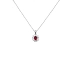 Rubin-Anhänger mit Diamanten aus Weißgold