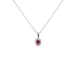 Rubin-Anhänger mit Diamanten aus Weißgold