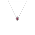 Rubin-Anhänger mit Diamanten aus Weißgold