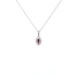 Rubin-Anhänger mit Diamanten aus Weißgold