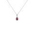 Rubin-Anhänger mit Diamanten aus Weißgold