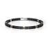 Gold Herrenarmband Baraka mit Keramik BR351031