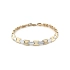 Gold Damenarmband aus kombiniertem Gold