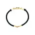 Goldfarbenes Lederarmband