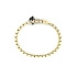 Goldenes Damenarmband mit schwarzen Steinen
