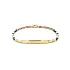 Gold Herrenarmband mit Platte