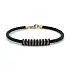 Gold Herren Lederarmband