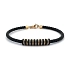 Gold Herren Lederarmband