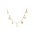 Gold Damen Halskette Blumen