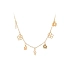 Gold Damen Halskette Blumen