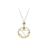 Gold-Halskette mit farbigen Steinen