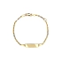 Gold-Babyarmband mit Gravurplatte