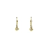 Elegante goldene Herzohrringe mit Zirkonia