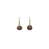 Gold-Ohrringe Braun Perle