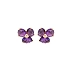 Gold-Ohrringe mit Amethyst