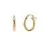 Elegante ovale Ohrringe aus Gelbgold